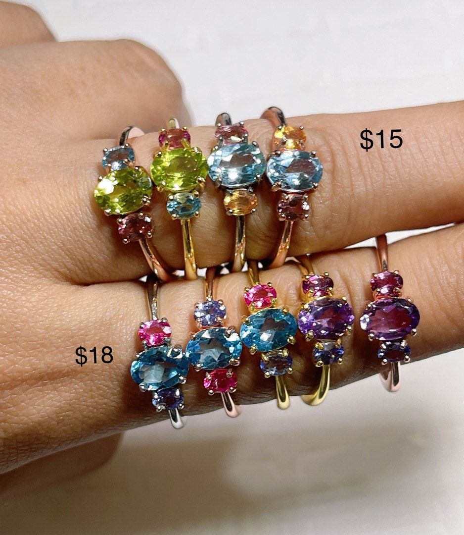 Clearance sales gemstone rings