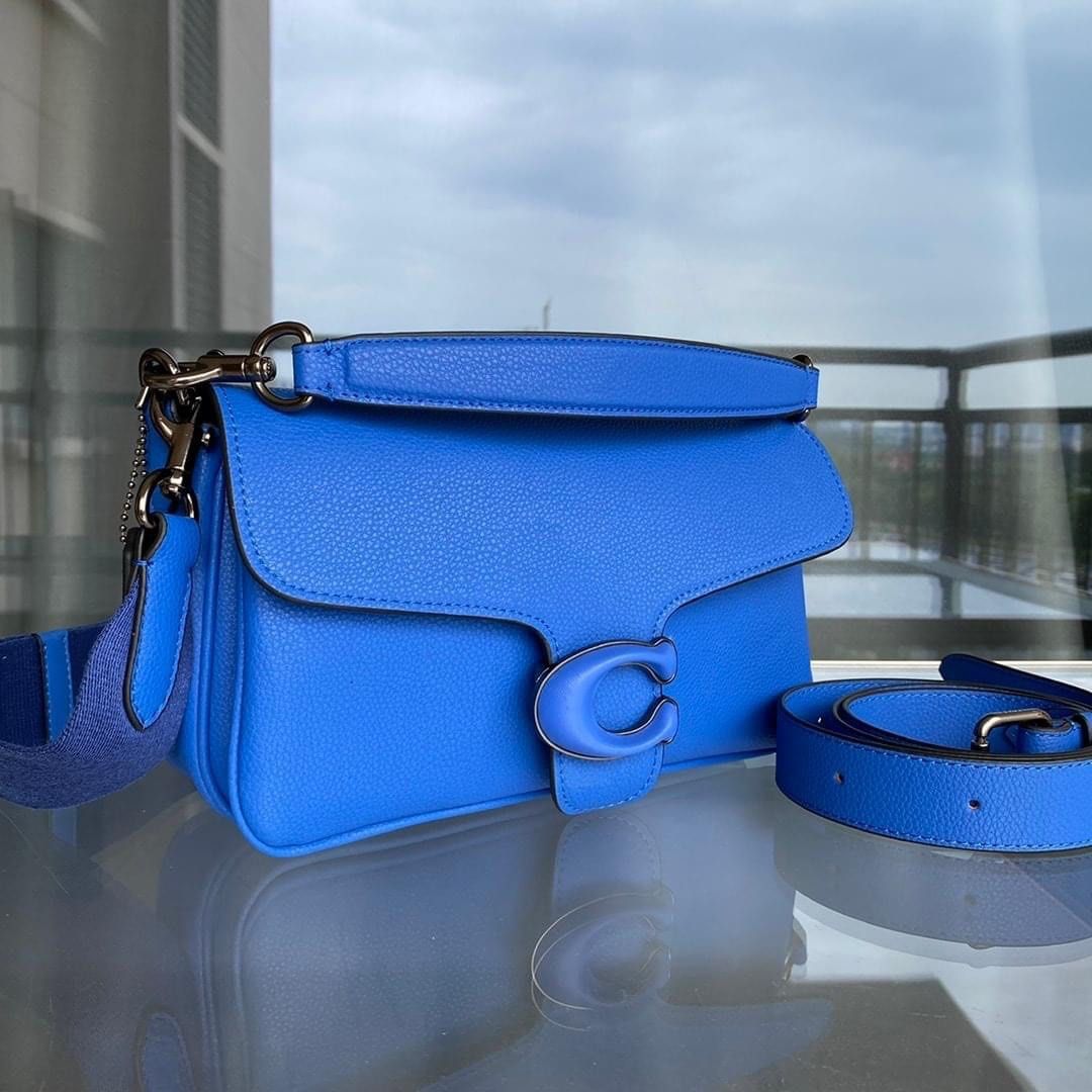 Coach blue shop sling bag