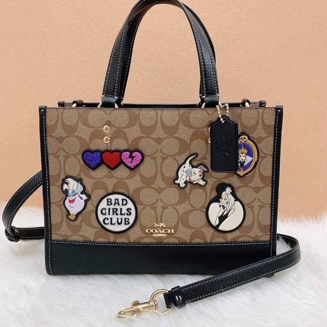 Coach Disney Dempsey Carryall in Signature Canvas with Patches