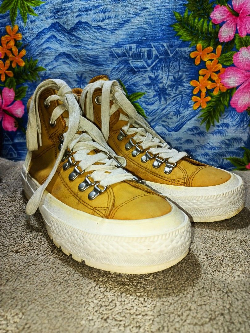 Full leather discount converse