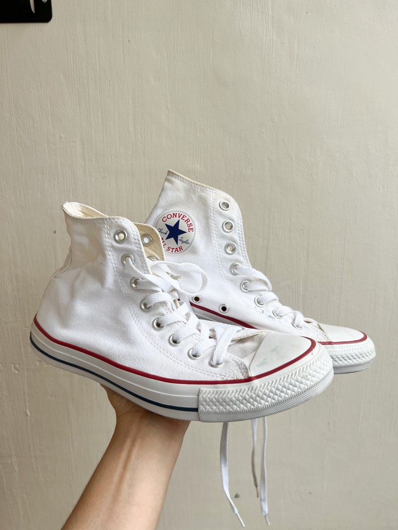 Converse white high cut Women s Fashion Footwear Sneakers on
