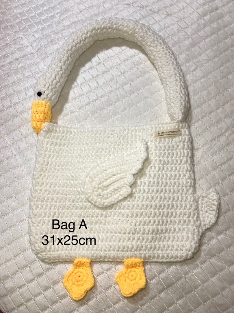 fluffy crochet duck bag｜TikTok Search