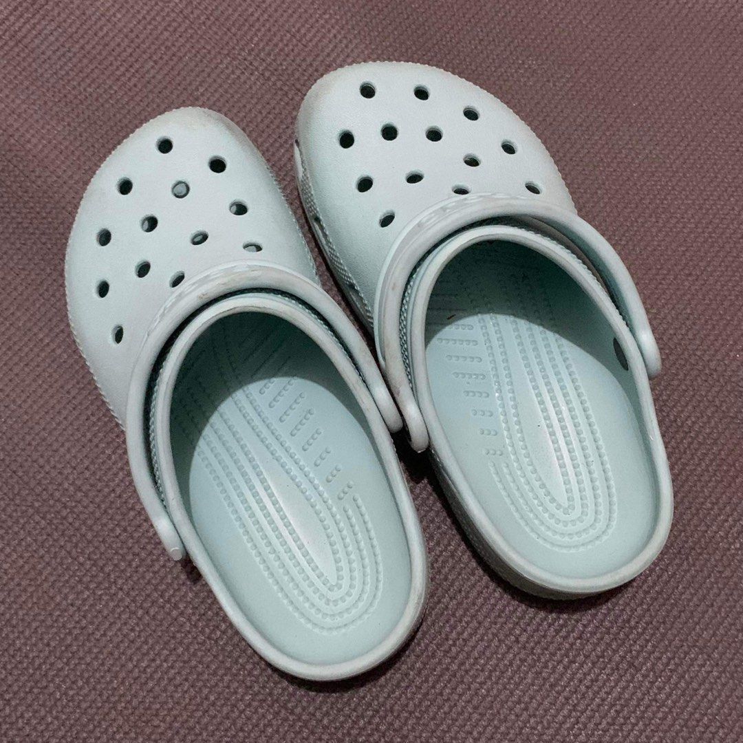 Crocs Kids size 2 Teal Blue