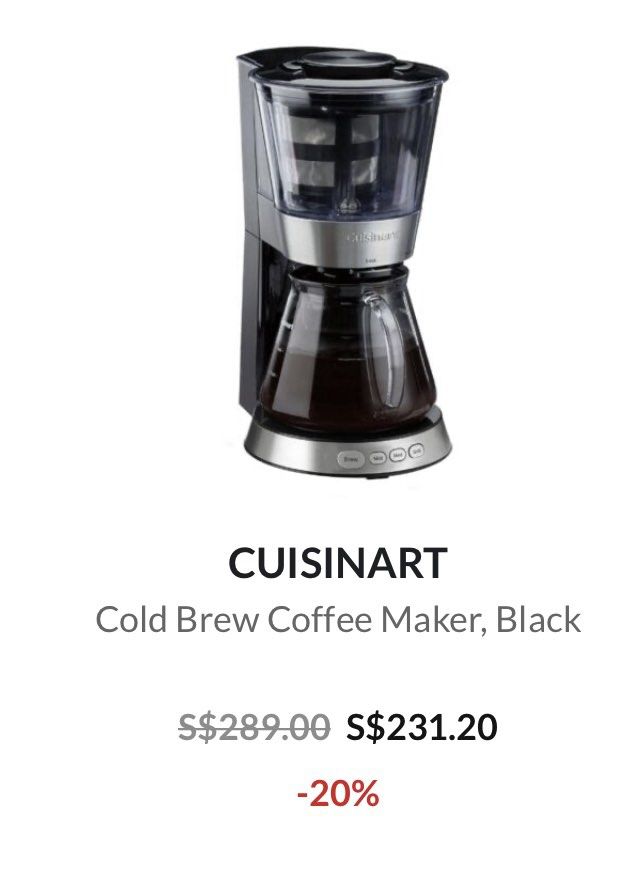 cuisinart cold brew maker