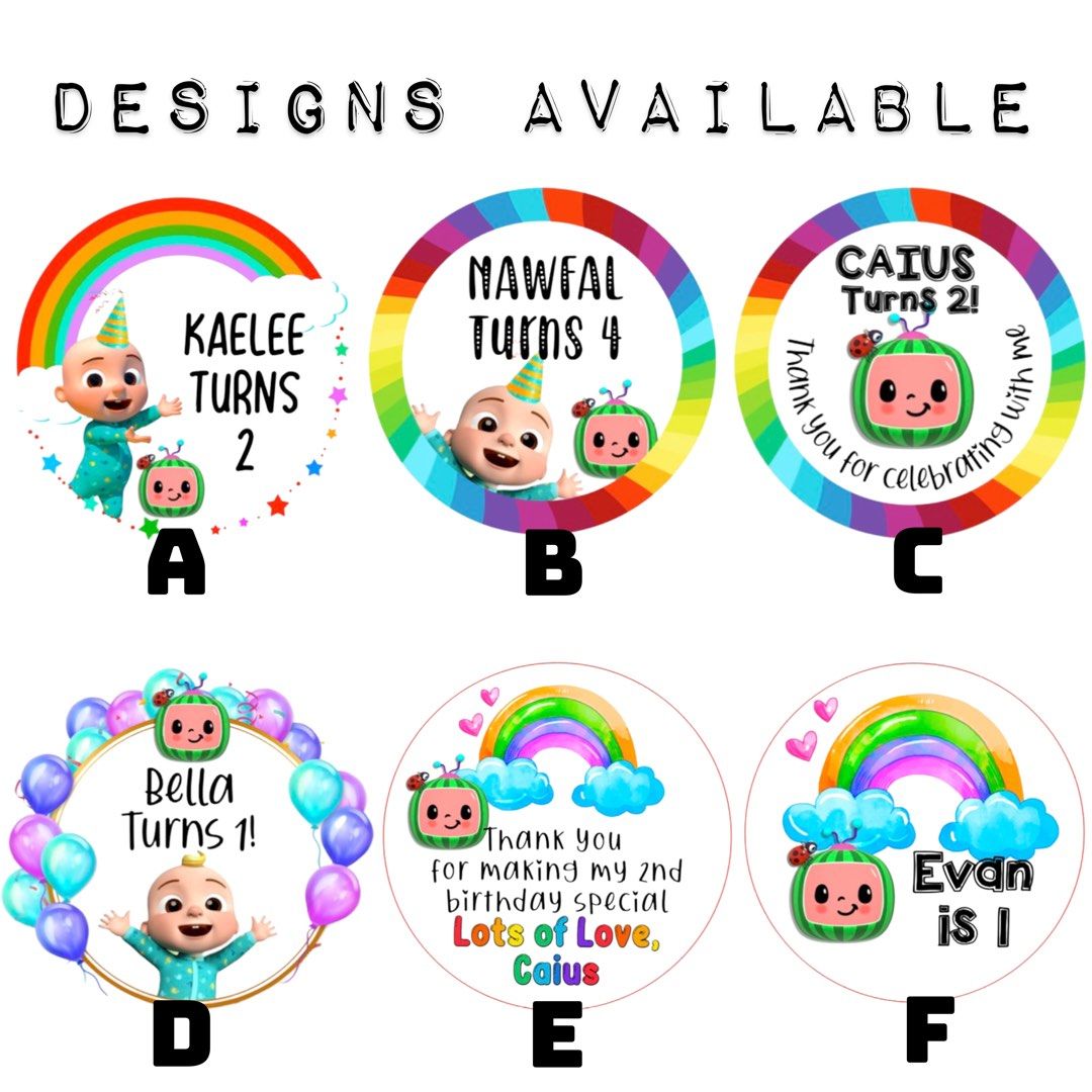 Customised Personalised Birthday Stickers / Tags, Hobbies