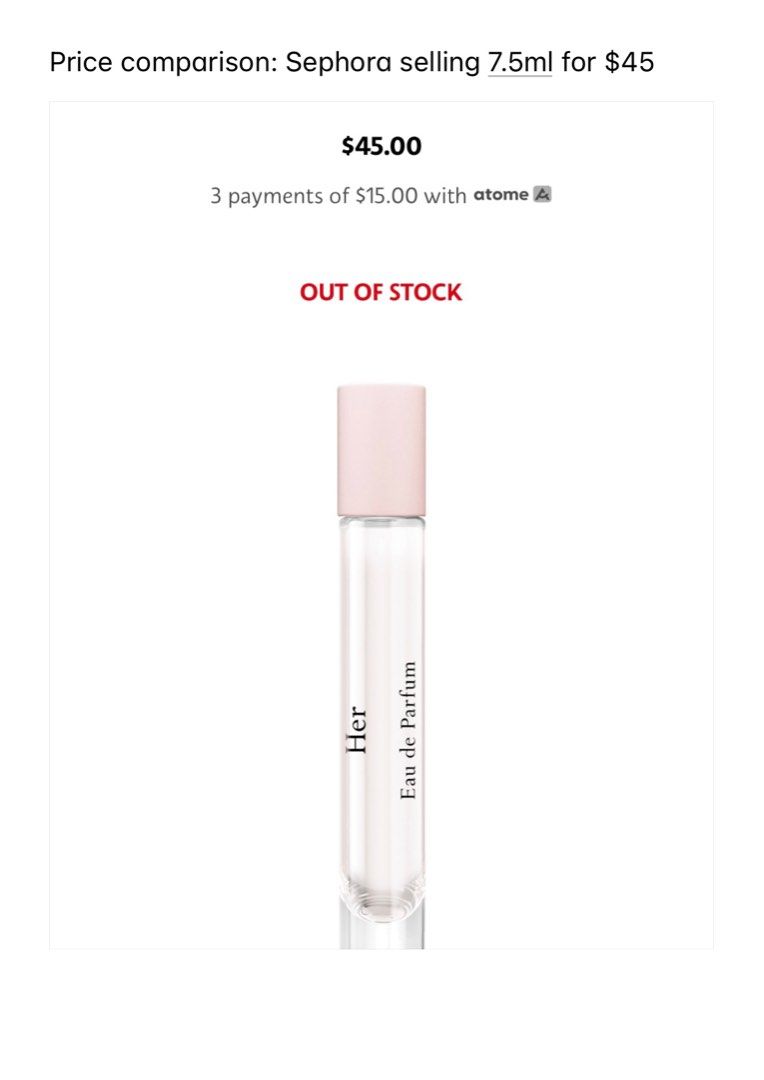 Decant) Burberry Her EDP, Beauty Personal Care, Fragrance