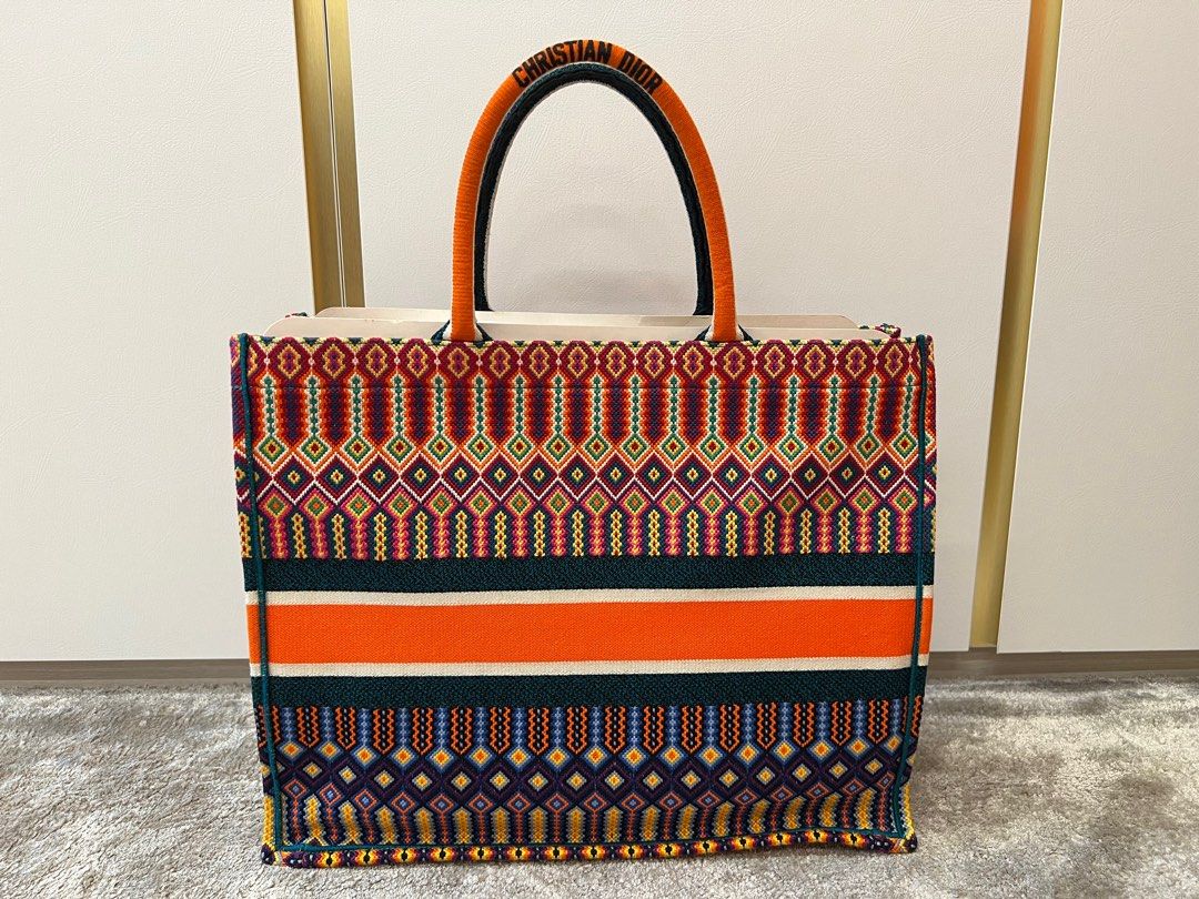Christian dior clearance tote bag orange