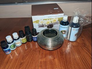 Electric Aroma Oil Diffuser + Scent