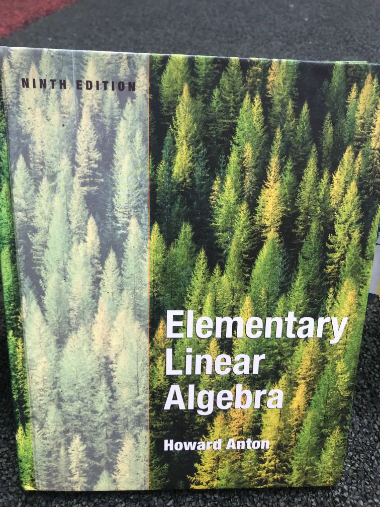 Elementary linear algebra by howard anton 9th edition hobbies toys