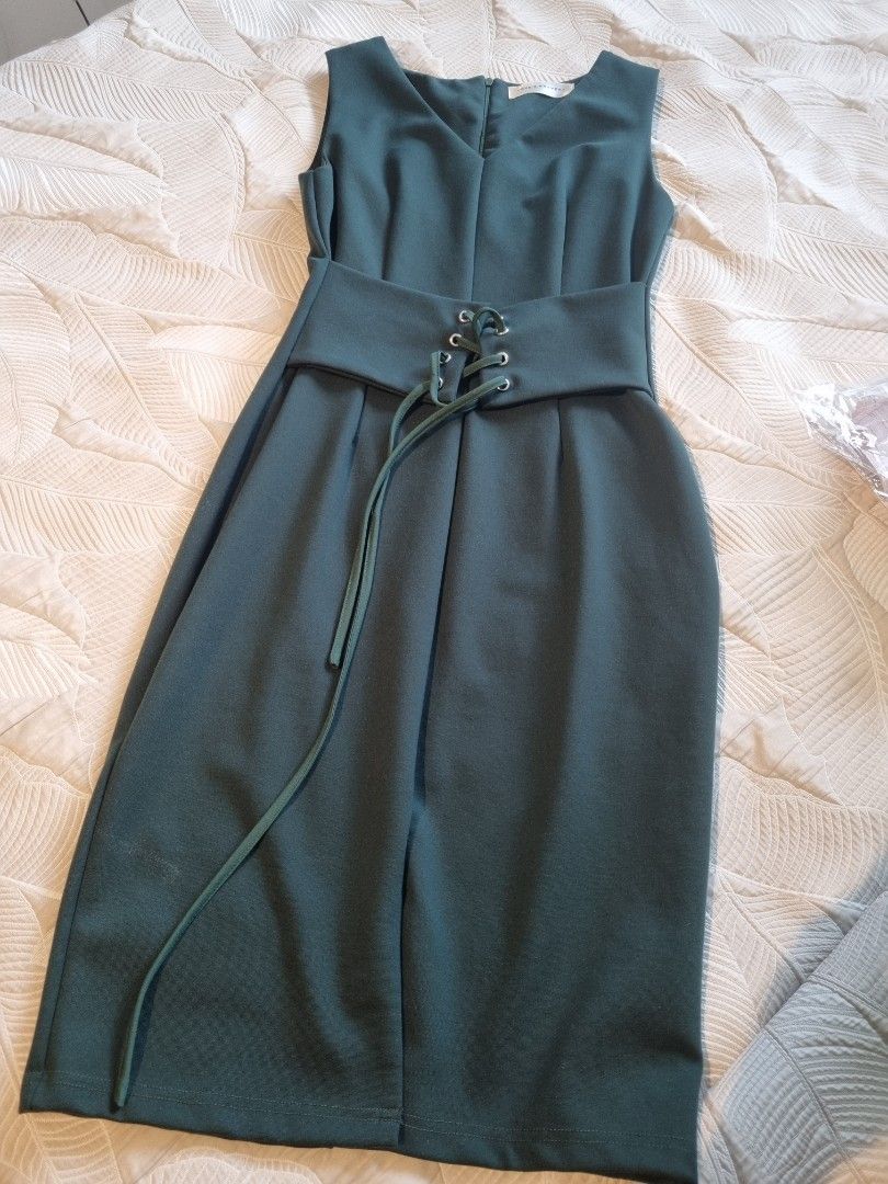 Emerald Green Corset Dress, Women's Fashion, Dresses & Sets, Dresses on ...