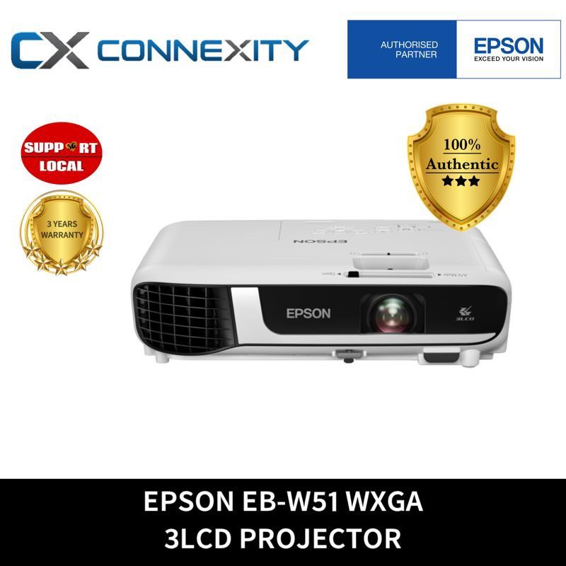 Epson EBW51 WXGA 3LCD Projector EPSON PROJECTOR EPSON LED