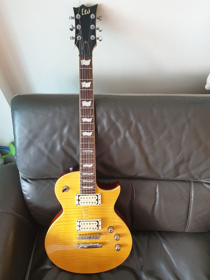 Esp Ltd ec 401 VF DMZ (lemon drop), Hobbies & Toys, Music & Media