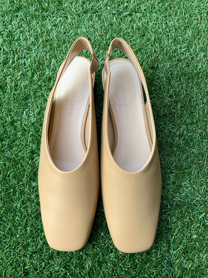 Everlane square toe slingback Women s Fashion Footwear Heels on