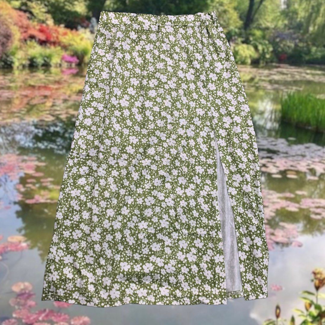 Scalloped Skirt Set - Floral Sage main image 1