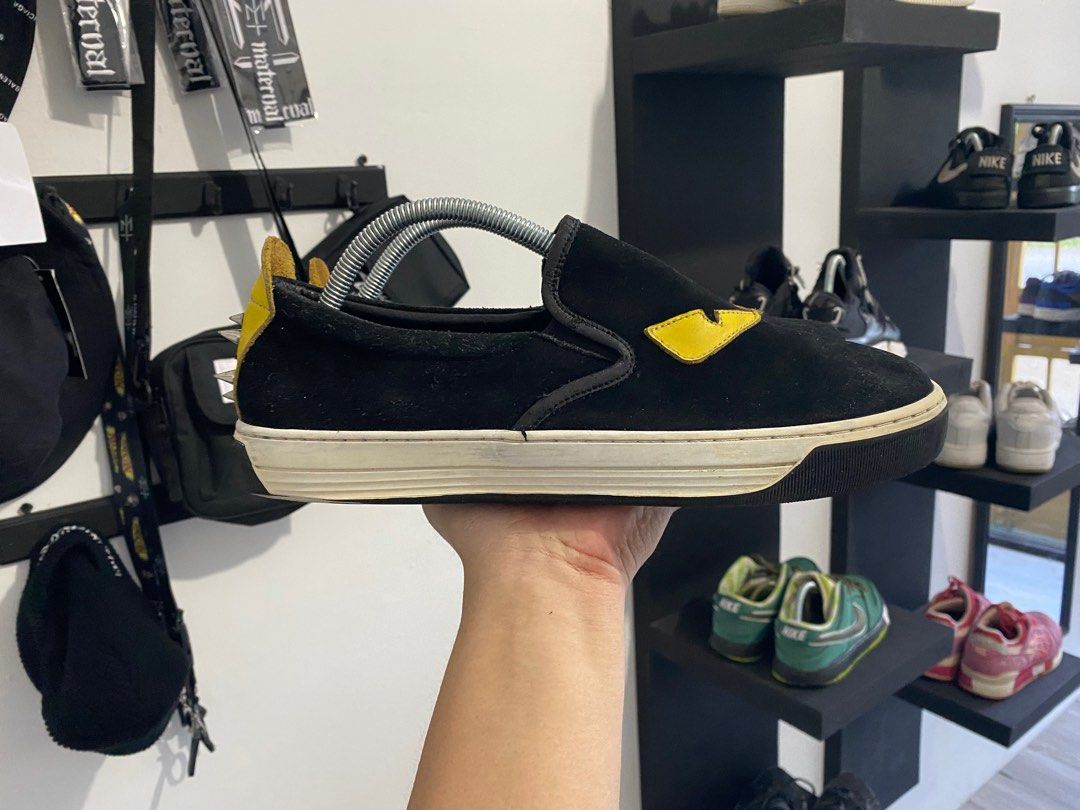 Fendi monster slip on clearance