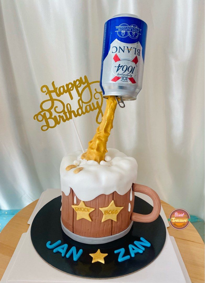 Beer Ice Cream Cake | The Most Delicious Birthday Cake for Him