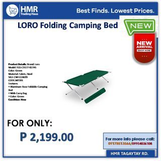 FOLDING CAMPING BED