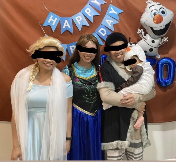 For Rent or Sale Frozen costume Anna, Elsa (hair only) and Olaf