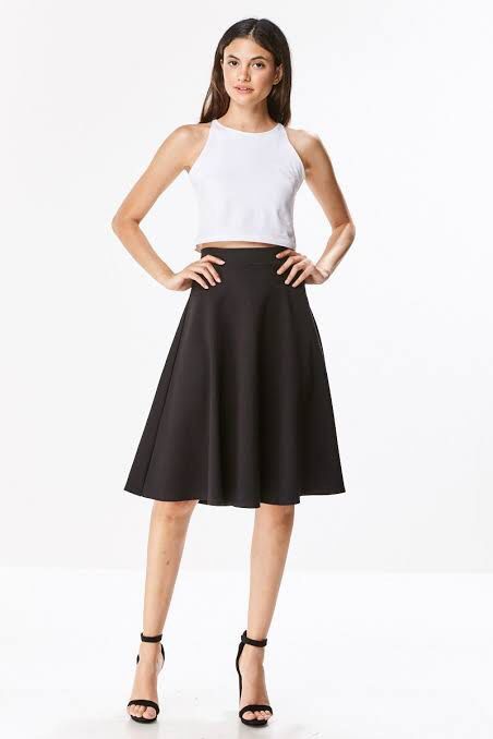 Black pleated skirt outlet forever 21