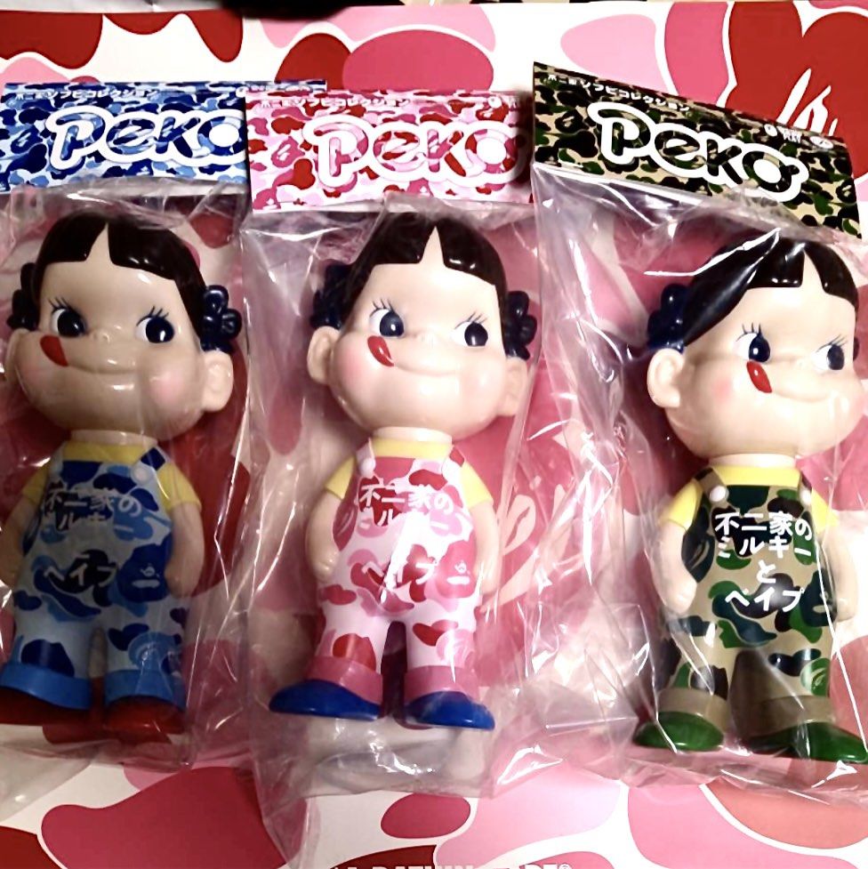 Fujiya Sofubi Collection Bape x Peko-chan 牛奶妹, 興趣及遊戲, 玩具