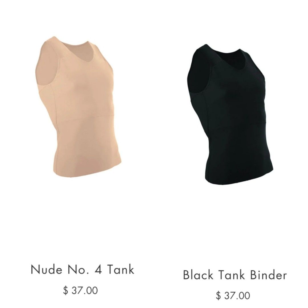 GC2B Tank Chest Binders beige nude 4 black, Beauty & Personal Care, Bath &  Body, Body Care on Carousell