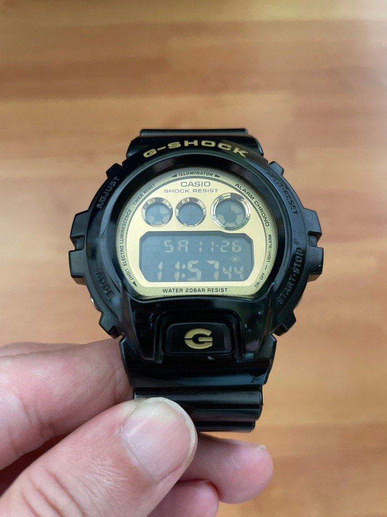 G shock dw 6900 black gold shop