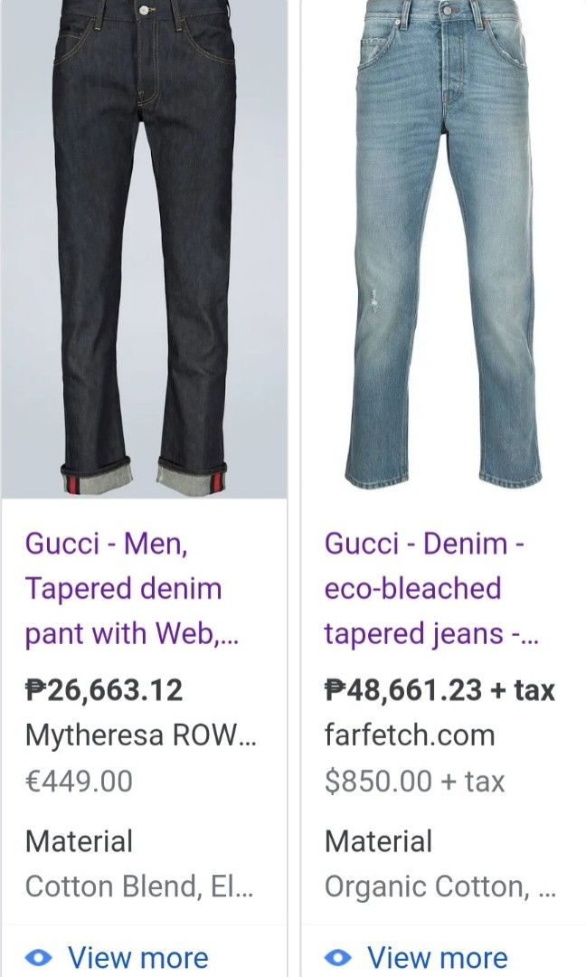 Cotton denim jeans - Gucci - Men