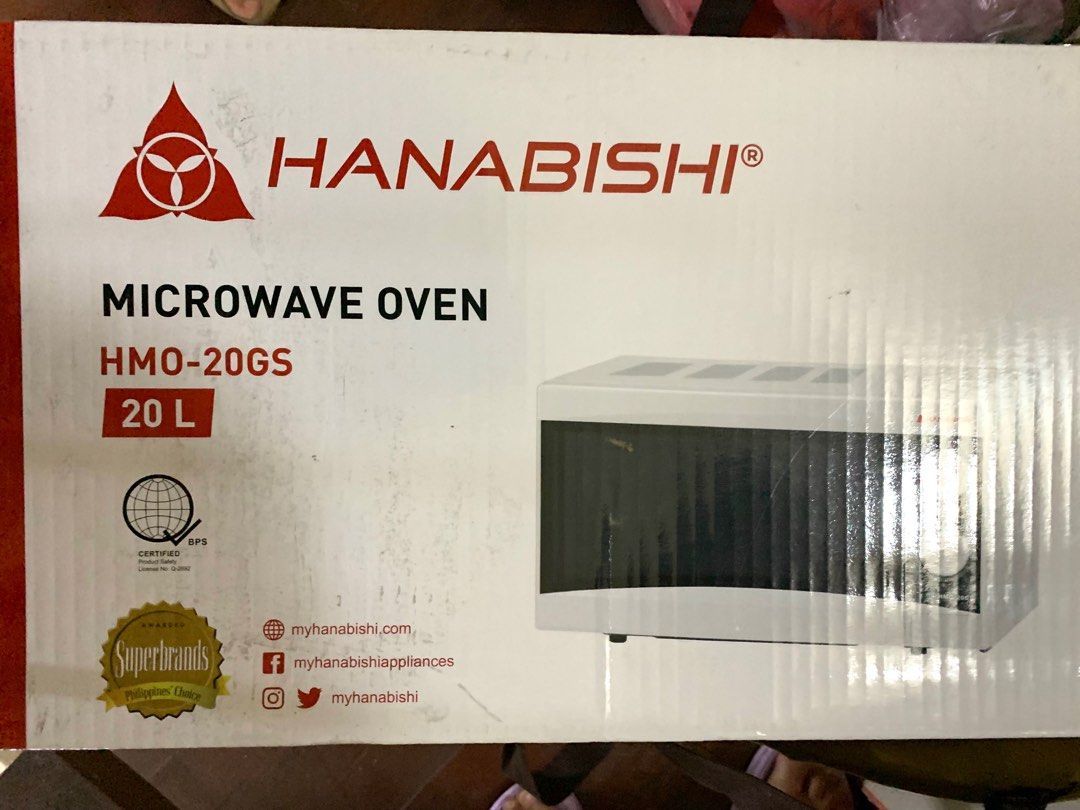 FIXED price Hanabishi Microwave Oven HMO20GS, TV & Home Appliances