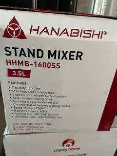 Hanabishi Stand Mixer HHMB1600SS