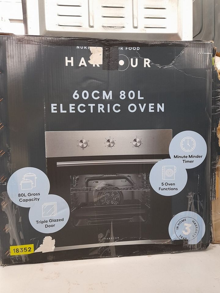 Harbour 60cm 80L Electric Oven, TV & Home Appliances, Kitchen