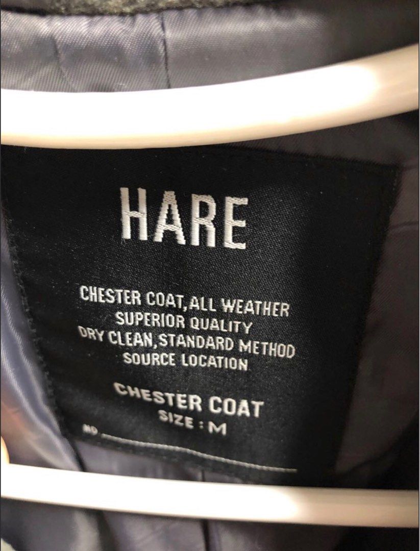 Hare 男裝外套Chester Coat, 男裝, 外套及戶外衣服- Carousell