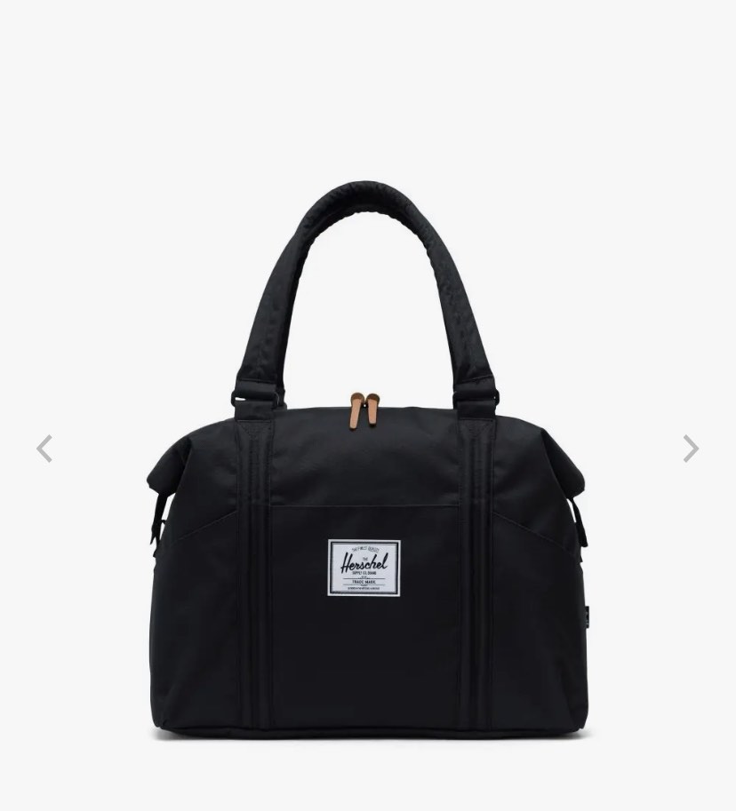 Herschel Strand Duffle Bag Black Weekender Tote, Women's Fashion, Bags
