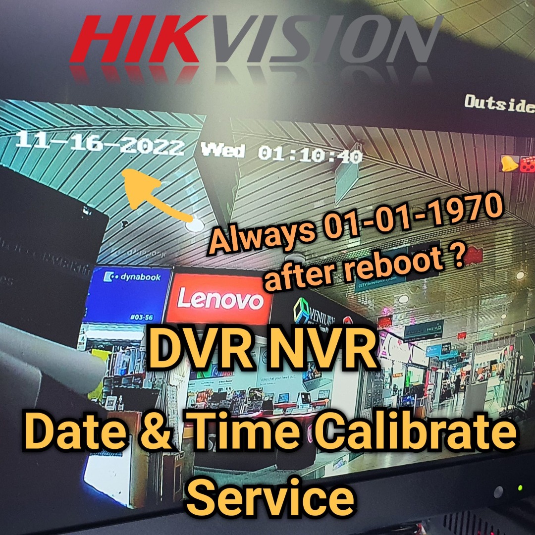 Fix Hikvision DVR NVR Date & Time Wrong After Reset Internal Clock