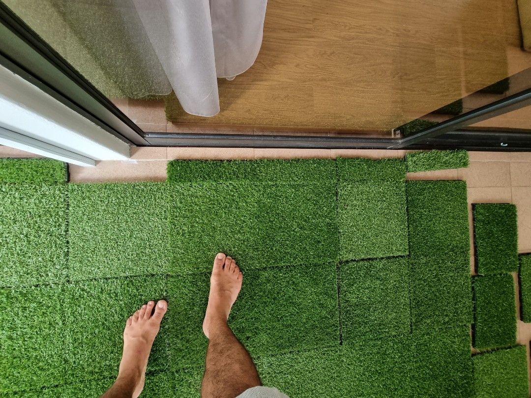 Ikea artificial grass, Furniture & Home Living, Outdoor Furniture on