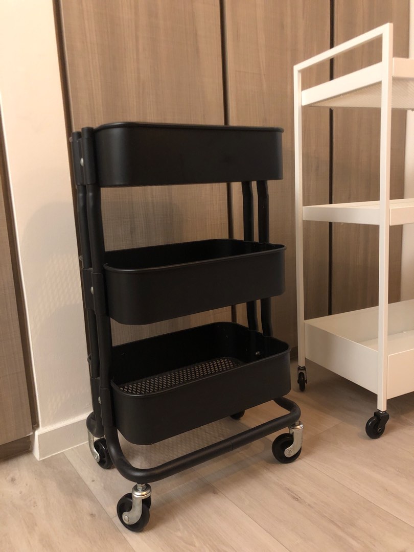 IKEA BLACK RASHULT TROLLEY CLEARANCE!!, Furniture & Home Living ...
