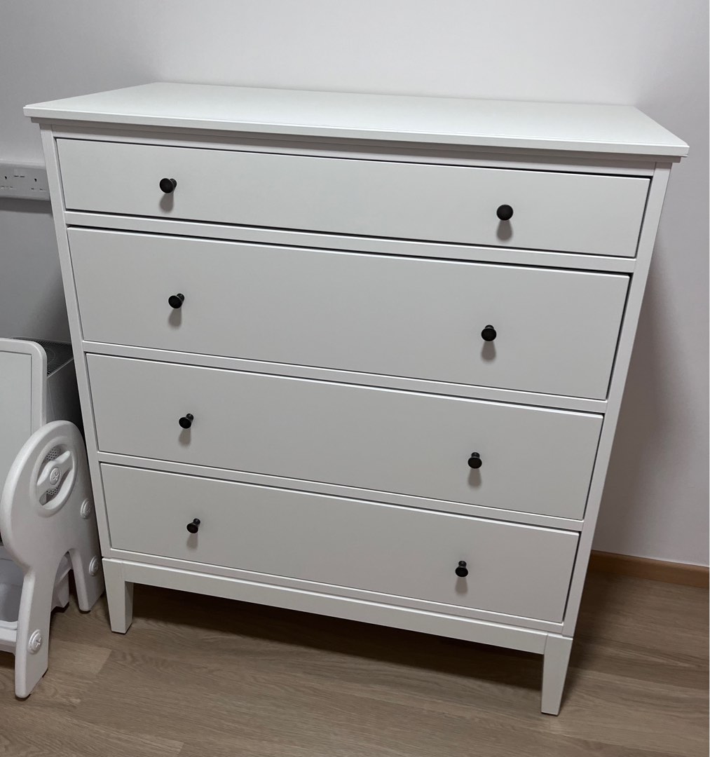 IDANAS, Ikea Chest Of 4 Drawers, white, Furniture & Home Living, Furniture, Shelves,