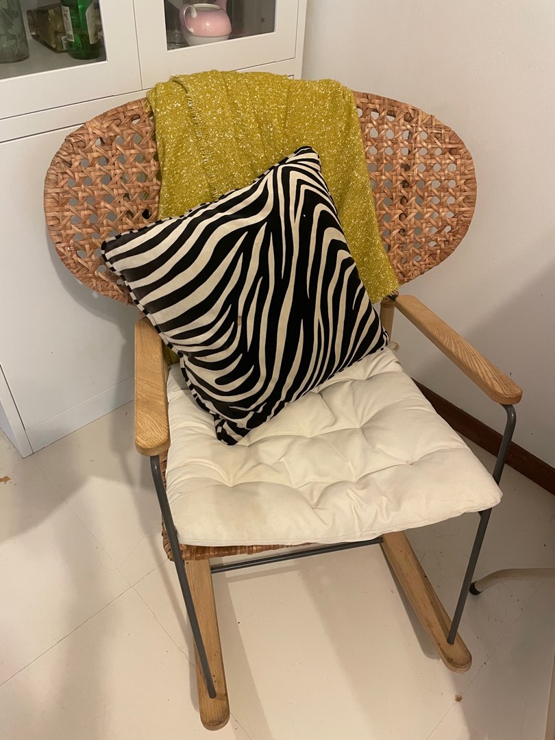 Ikea rattan swing chair, Furniture & Home Living, Furniture, Chairs on