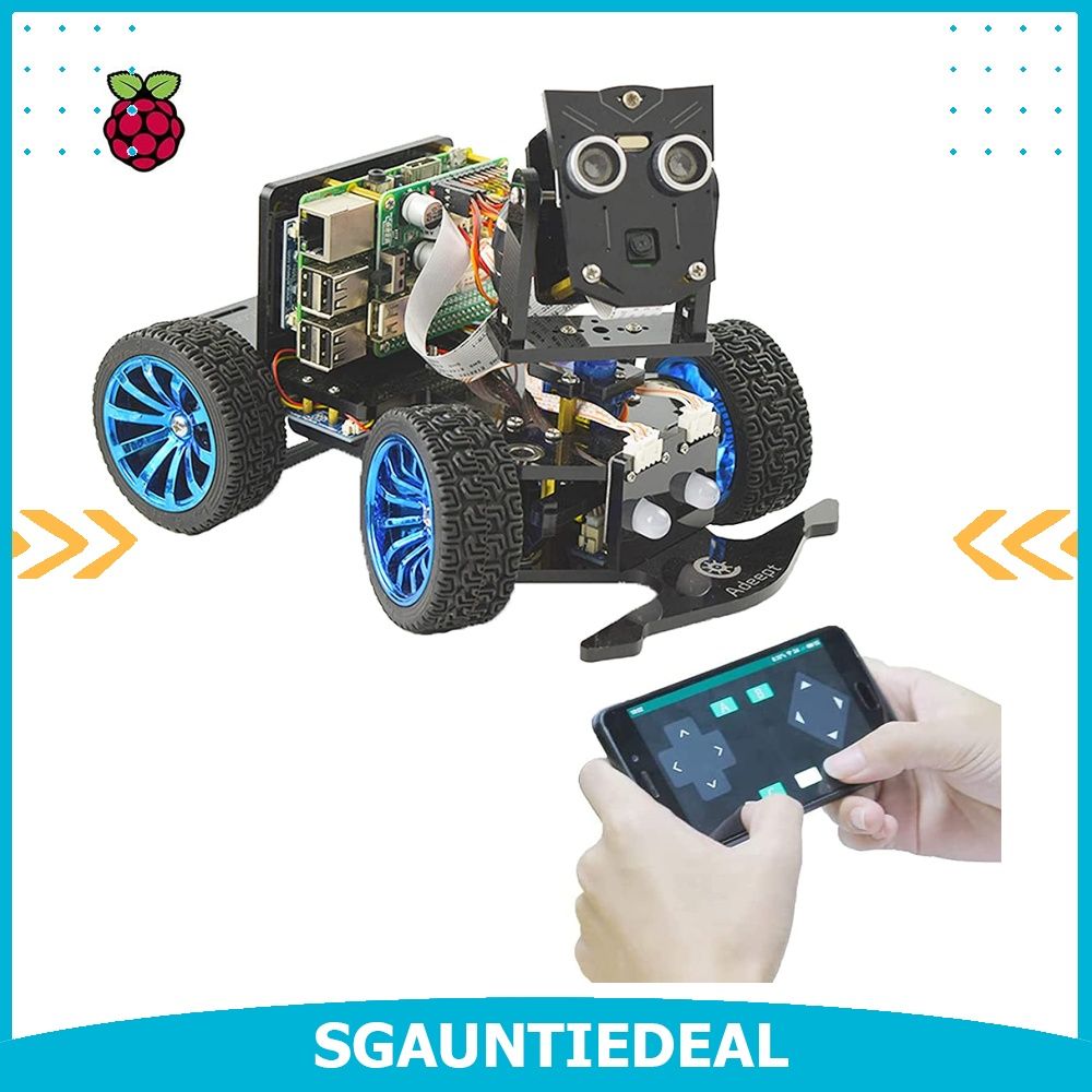 instock Adeept Mars Rover Picar B Wireless Smart Robot Car Kit for Raspberry Pi 4 3 Model B B Voice Recognition OpenCV Real time Video Transmission