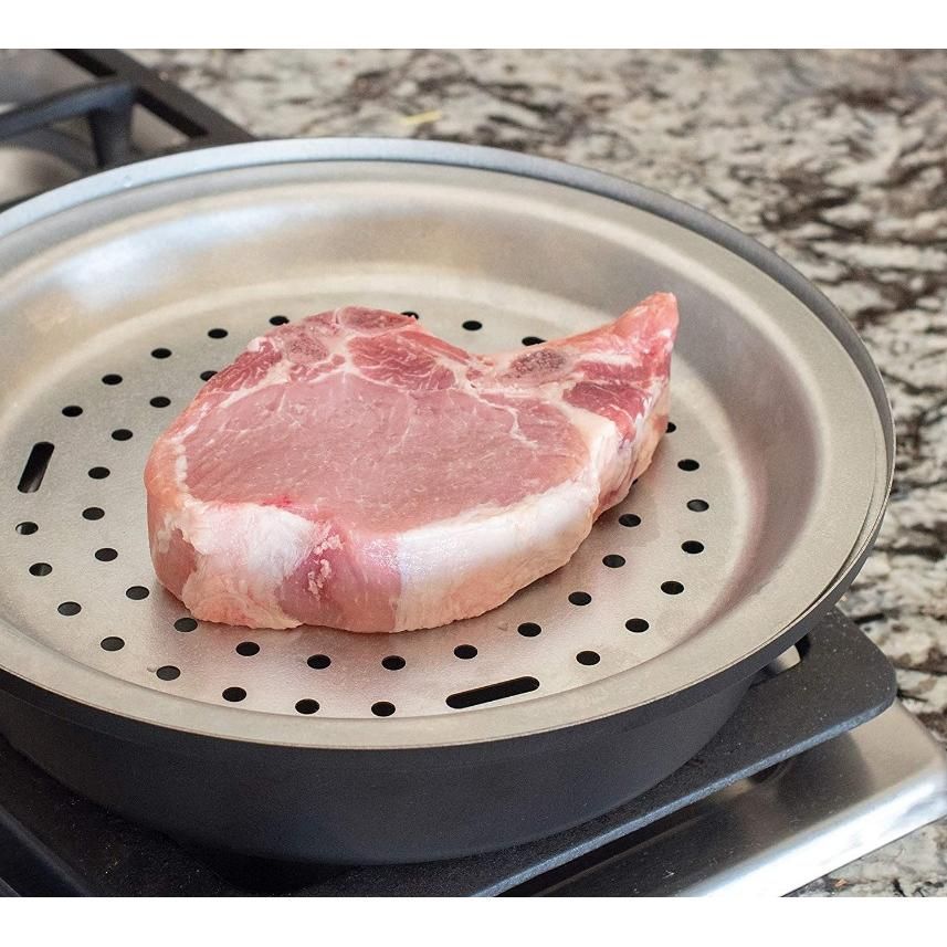 [instock] Nordic Ware 36567 Personal Size Stovetop Kettle Smoker, Black