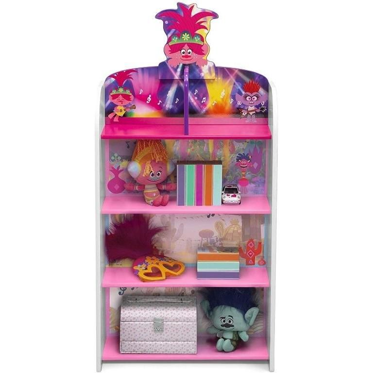 [instock] Trolls World Tour Wooden Playhouse 4-Shelf Bookcase for Kids ...