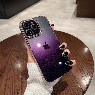 iPhone 14 pro case cover casing black glitter