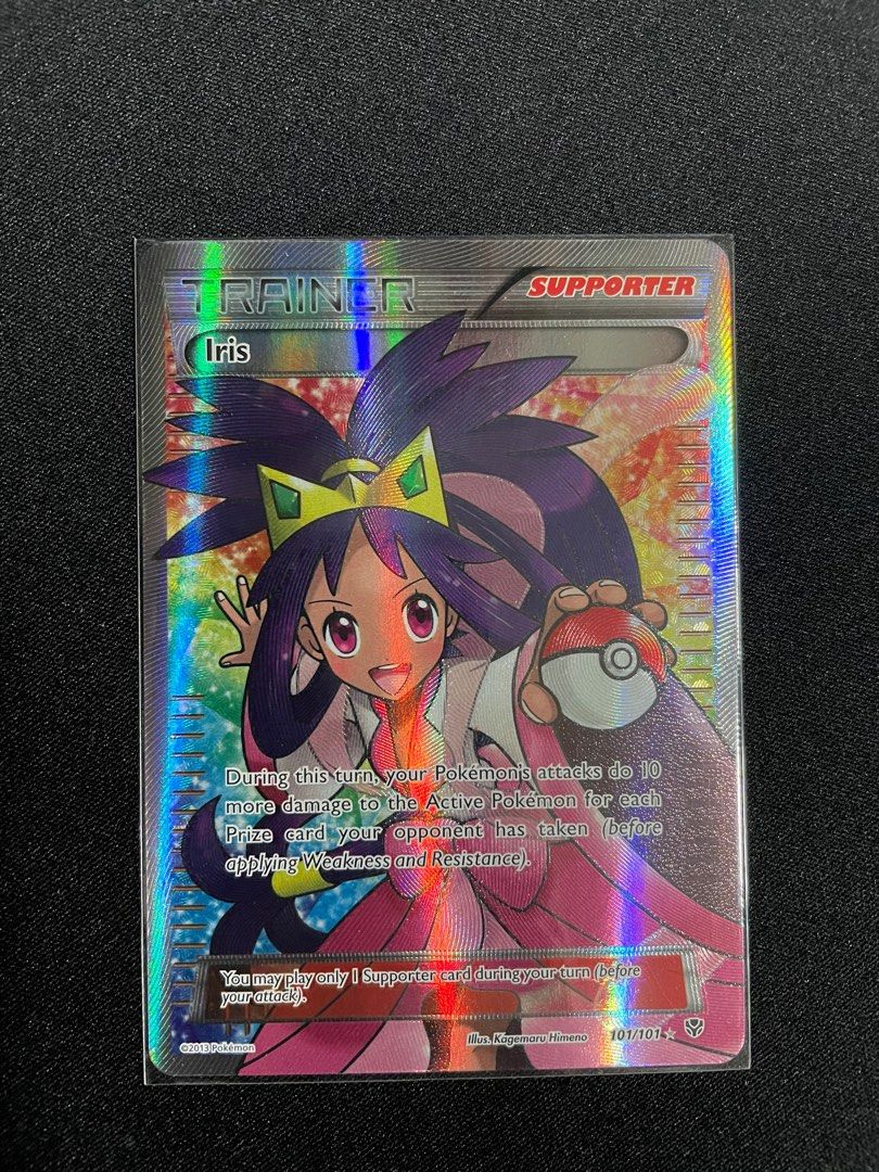 Iris Full Art Pokémon Card Waifu, Hobbies & Toys, Toys & Games on Carousell