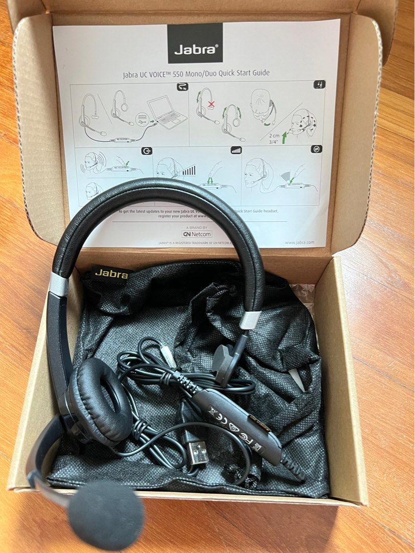 Corded Headset Jabra Uc Voice 550 Ms Duo Jabra UC Voice 550 MS Duo
