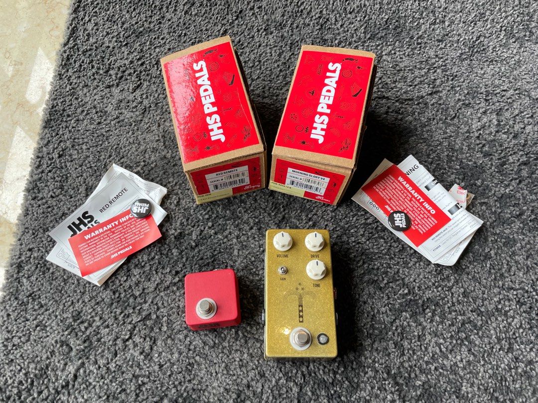 JHS Morning Glory overdrive pedal & Red Remote footswitch, Hobbies
