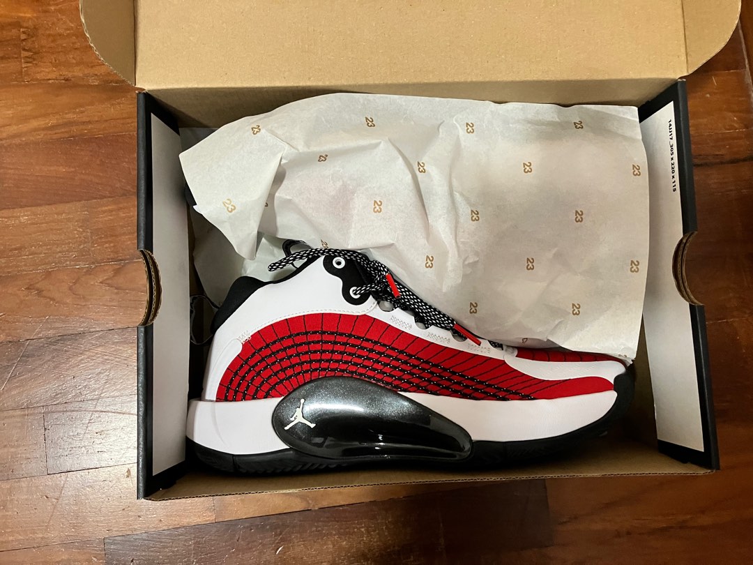 Red and clearance white jumpman jordans