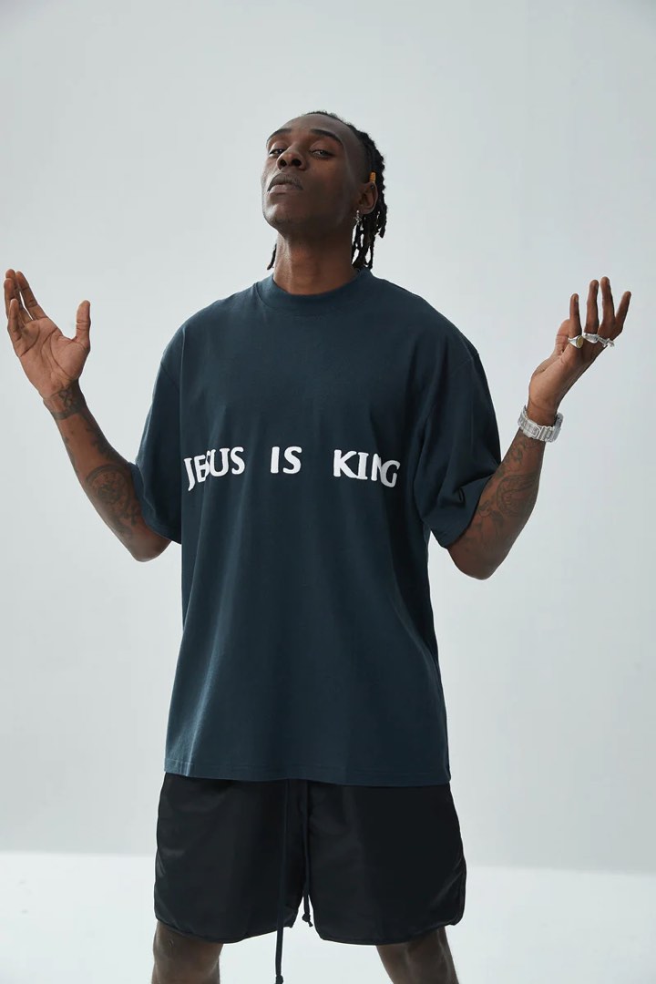 Kanye West “Jesus Is King” Painting Tee, Men's Fashion, Tops ...