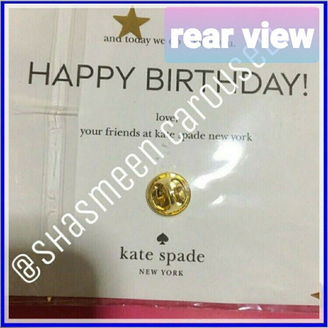 Kate shop spade brooch