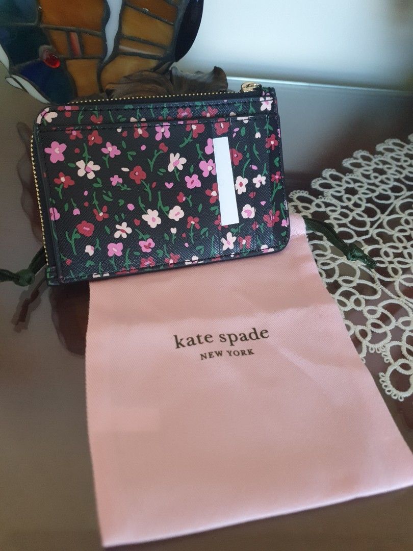 Kate Spade Zip Card Holder and Coin Purse, Luxury, Bags & Wallets on