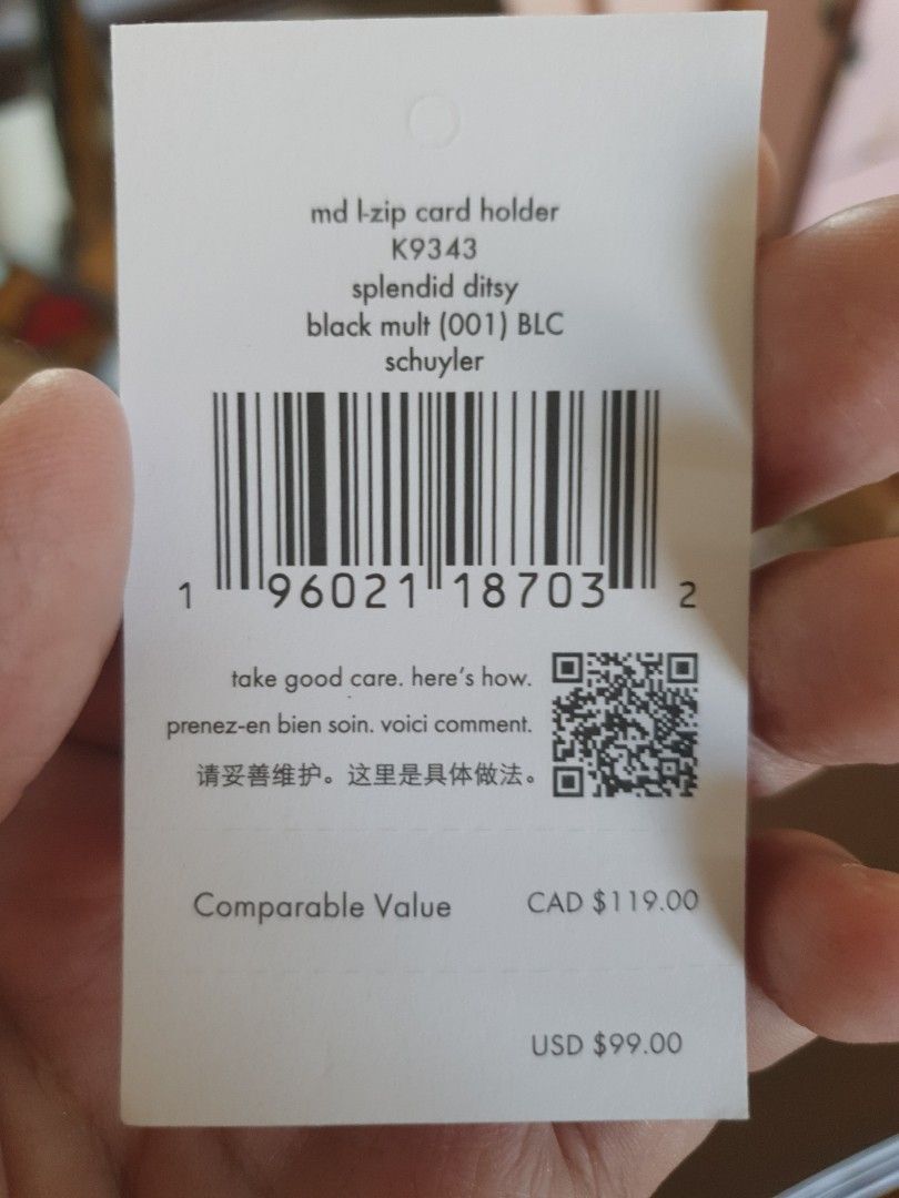 Kate Spade Zip Card Holder and Coin Purse, Luxury, Bags & Wallets on