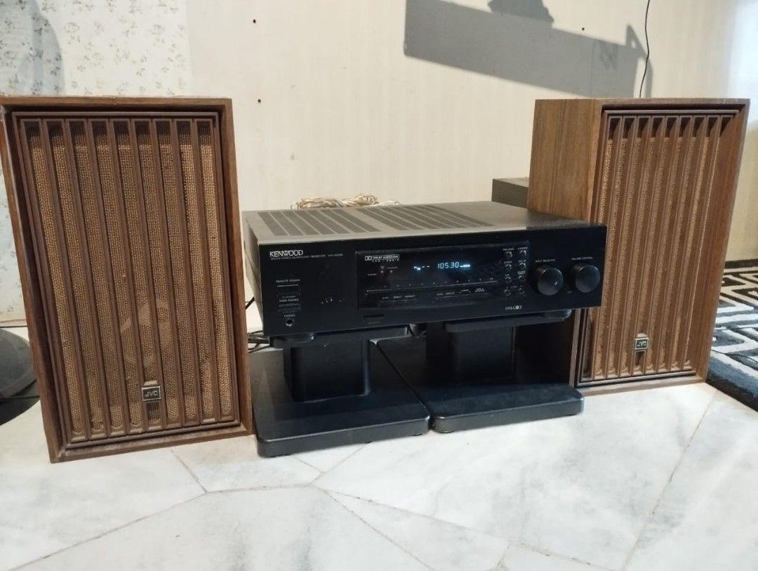 Kenwood receiver with speaker, Audio, Soundbars, Speakers & Amplifiers on Carousell